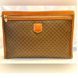 CELINE Macadam Brown Woman unisex Document or Laptop sleeve